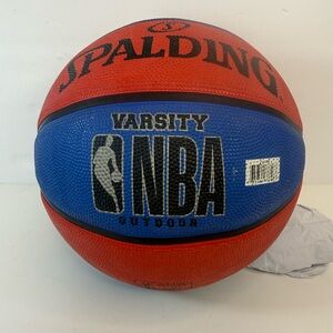 Spalding Varsity NBA Basketball in Red and Blue